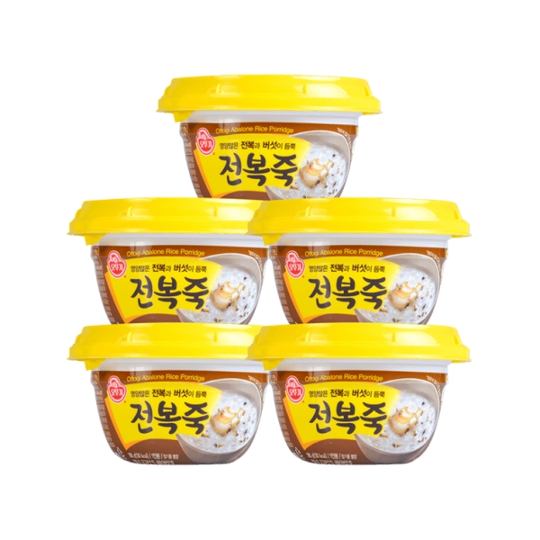 【5盒超值装】韩国OTTOGI不倒翁 营养美味鲍鱼粥 2分钟即食 285g*5盒